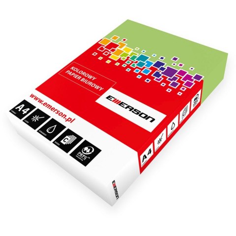 Papier kolorowy kolorowy 4081 A4 zielony jasny 500k. 80g Emerson (xem408081)