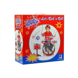 Perkusja 6 Bębnów + Talerz + Pedał Niebieska Lean (4566)