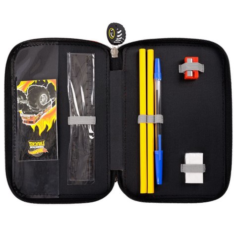 Piórnik HOT WHEELS POTRÓJNY 5903235669194 St.Majewski (Z WYPOSAŻENIEM)