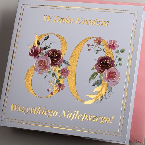Kartka składana urodzinowy C6 Art Nuvo (5902973359565)