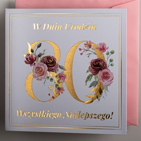 Kartka składana urodzinowy C6 Art Nuvo (5902973359565)