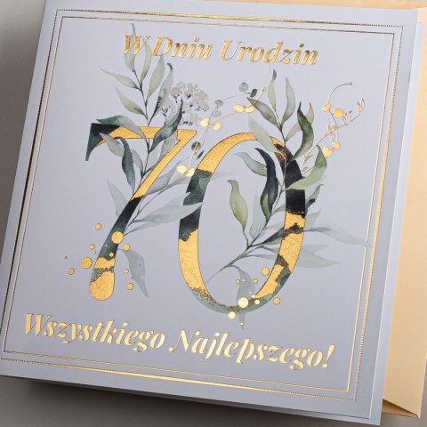 Kartka składana urodzinowy C6 Art Nuvo (5902973359565)