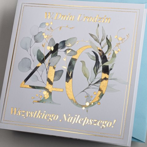 Kartka składana urodzinowy C6 Art Nuvo (5902973359565)