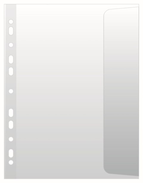 Koszulki na dokumenty groszkowe A4 kolor: przezroczysty prawy bok 100 mic. Donau (1745910PL-00)