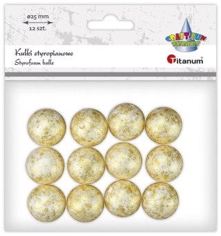 Ozdoba styropianowa Craft-Fun Series złote kulki styropianowe Titanum (23BR1218)
