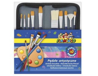 Pędzel drewniany uchwyt Flamingo (SR-B63)