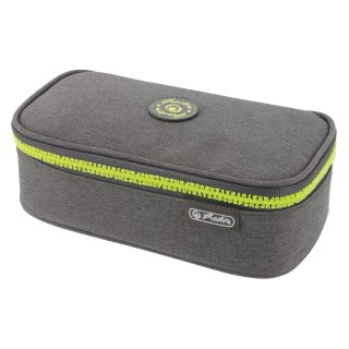 Piórnik Kosmetyczka Beat Box ABC szary/żółty 50046485 Herlitz (300001574)