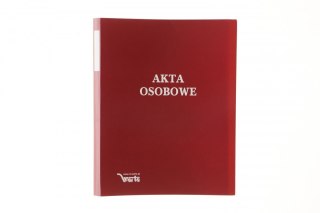Teczka do akt osobowych zadrukowana ABCDE A4 czerwony tektura Warta (1824-339-044)