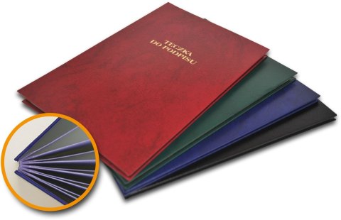 Teczka do podpisu A4 czarny 20k. karton Barbara (1822226)