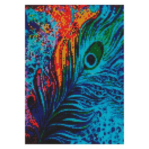 Zestaw kreatywny Diamentowa mozaika 30x40cm Pawie pióro Flamingo Line (TE1376-02)