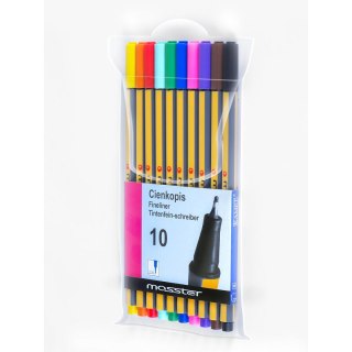 Cienkopis MASSTER wkład mix 0,4mm 10kol. Kamet (K-0156)