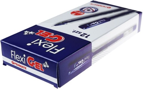 Długopis FLEXI GEL żelowy niebieski wkład czerwony 0,6mm Penmate (TT8500)