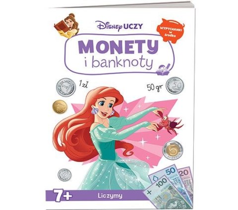 Książka dla dzieci Disney Uczy. Monety i banknoty. Disney Księżniczka Ameet (UPZ 9304)