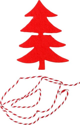 Ozdoba filcowa Craft-Fun Series choinka + sznurek Titanum (DIY16025)