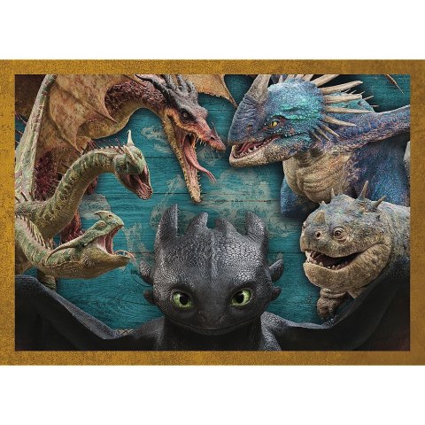 Puzzle Jak Wytresowac Smoka Podróże 4w1 el. Trefl (34678)