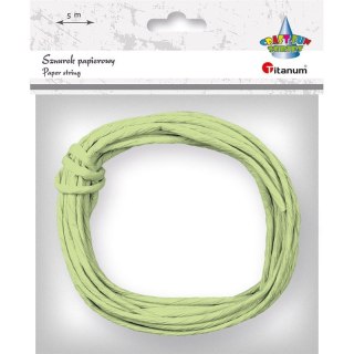 Sznurek Craft-Fun Series papierowy jasnozielony 5m Titanum (G40)