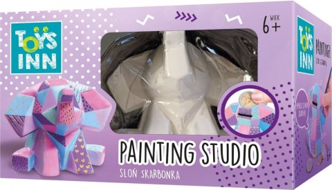 Zestaw kreatywny dla dzieci Painting studio skarbonka Słoń Stnux (STN8837)
