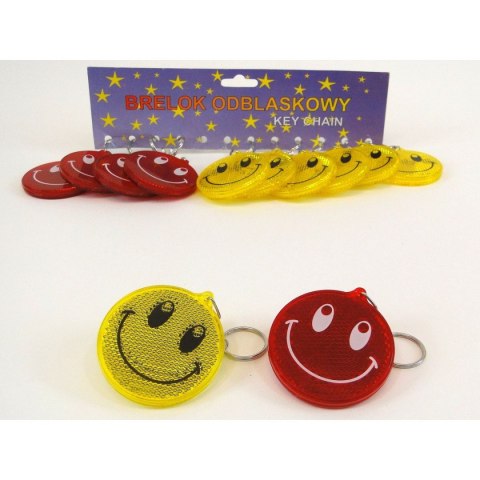 Brelok zawieszka odblaskowa z buźką śred.6cm Adar (216624)