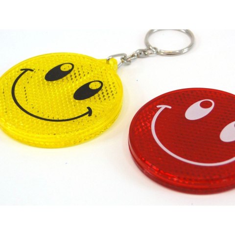 Brelok zawieszka odblaskowa z buźką śred.6cm Adar (216624)