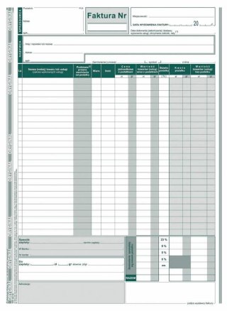 Druk samokopiujący Faktura brutto A4 80k. Michalczyk i Prokop (141-1E)