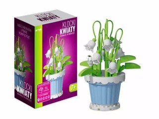 Klocki konstrukcyjne kwiaty Konwalie w doniczce 223el Artyk (136887)