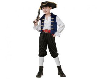 Kostium Pirat (kapelusz, bluzka, pasek, spodnie), rozm. 120/130 cm Godan (SL-PITM)