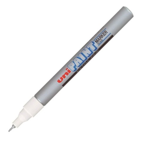 Marker olejowy wkład srebrny 0,8mm igłowa końcówka Uni (PX-203)