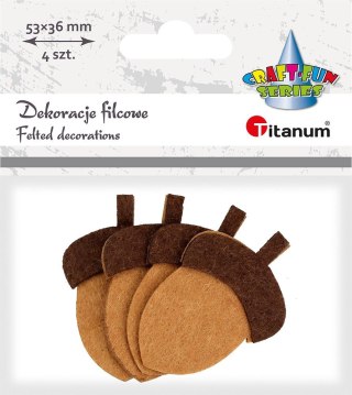 Ozdoba filcowa Craft-Fun Series Żołędzie Titanum (EA974)