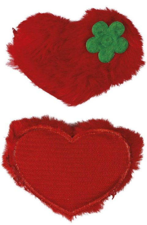 Ozdoba materiałowa Craft-Fun Series serca futerkowe Titanum (MTCR-BY298)