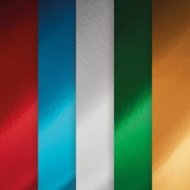 Papier ozdobny (wizytówkowy) mix kartonów lustrzanych A4 metaliczny 210g Galeria Papieru (258002)