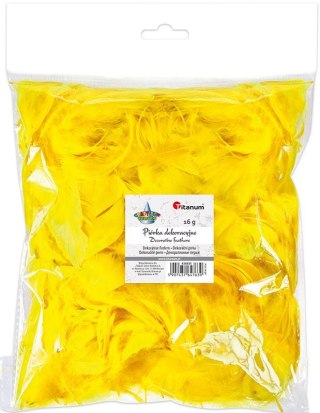 Piórka Craft-Fun Series żółty Titanum