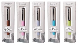 Pióro kulkowe 5907464220577 REPORTER PASTEL wkład niebieskie Cresco