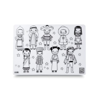 Podkład na biurko FUNNY MAT WHITE DZIECI ŚWIATA SFU1011 polipropylen PP [mm:] 335x480 Strigo (8681379310116)