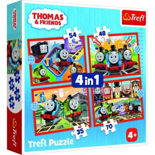 Puzzle Tomek I Przyjaciele 4w1 el. Trefl (34619)