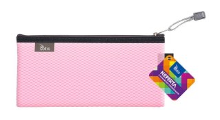 Teczka plastikowa na suwak biała z suwakiem różowy [mm:] 240x120 Tetis (BT609-R)