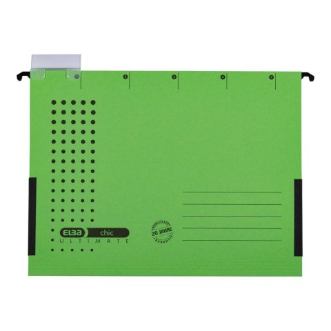 Teczka zawieszkowa Chic Ultimate A4 zielony karton 230g Elba (100552104)