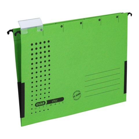 Teczka zawieszkowa Chic Ultimate A4 zielony karton 230g Elba (100552104)