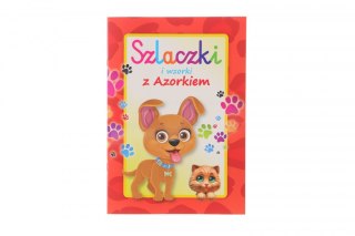 Kolorowanka Szlaczki i wzory z Azorkiem.