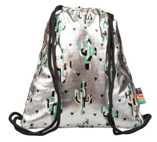 Plecak (worek) na sznurkach Stright Silver Cactus plecak na sznurkach St.Right (SO-11)