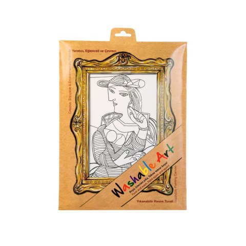 Podkład na biurko FUNNY MAT WHITE PICASSO kobieta na foteli sfu0001 biały polipropylen PP [mm:] 250x350 Strigo (8681379300018)