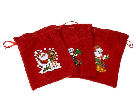 Pudełko na prezent worek 22x18cm świąteczny [mm:] 220x180 Adar (584167)