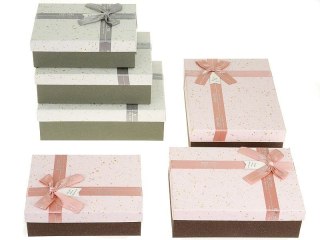 Pudełko na prezent zestw 3 pudełek ozdobnych [mm:] 290x215x 90 Adar (513662)