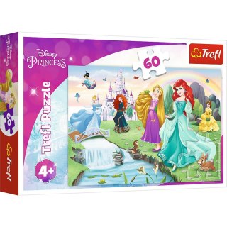 Puzzle Księżniczki Poznaj Księżniczki 60 el. Trefl (17361)
