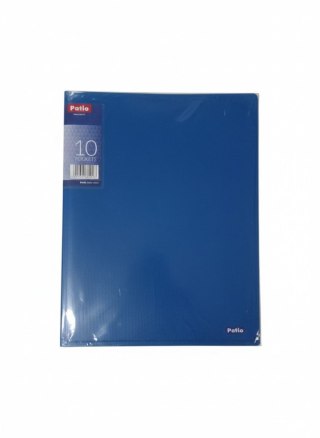 Teczka ofertowa A4 kolor: niebieski 10 kieszeni Patio (PAT1131/N/08)