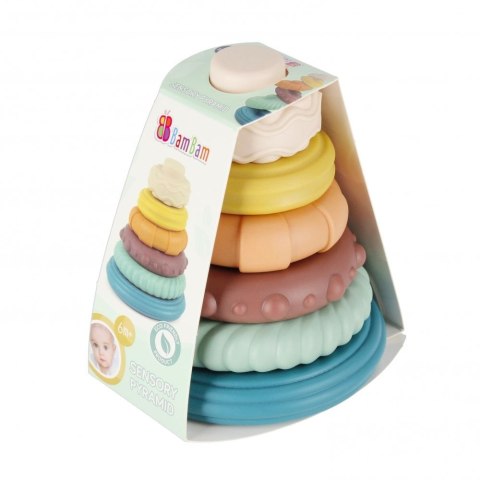 Układanka piramidka pastelowa Bam Bam (500692)