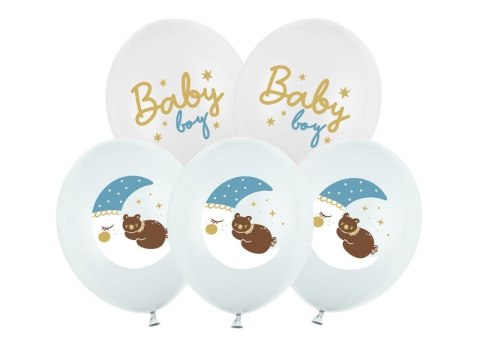 Balon gumowy Baby boy mix 300mm Partydeco (SB14P-338-000-6)