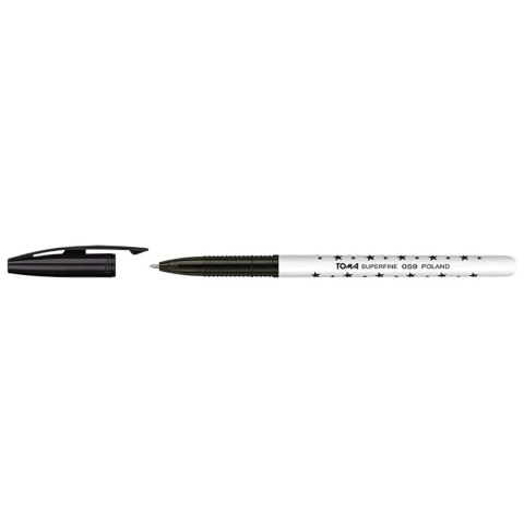 Długopis gwiazdki czarny wkład czarny 0,5mm Toma (TO-059 3 2)