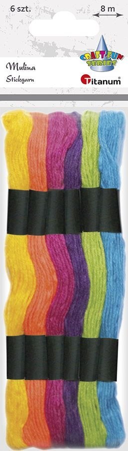 Mulina Craft-Fun Series jaskrawa 6 kol. Titanum
