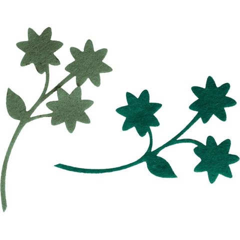 Ozdoba filcowa Craft-Fun Series kwiaty z gałązką Titanum (19YJ-007)