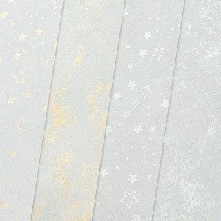 Papier ozdobny (wizytówkowy) Blask Gwiazd A4 mix 200g Galeria Papieru (208928)